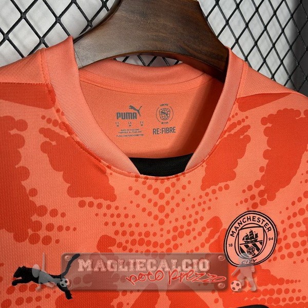 Thailandia Portiere Maglia Manchester City 2024 2025 Arancione