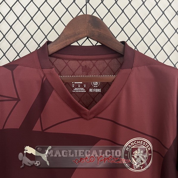Thailandia Terza Maglia Manchester City 2024 2025 Rosso