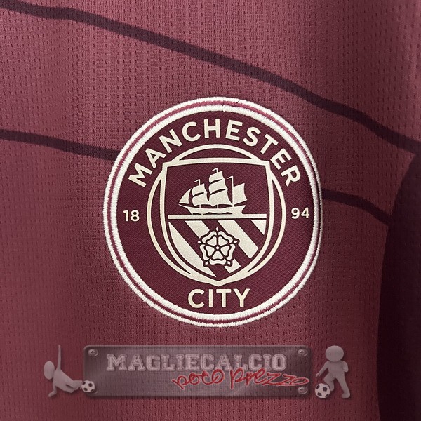 Thailandia Terza Maglia Manchester City 2024 2025 Rosso