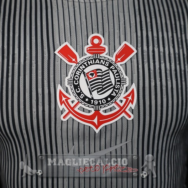 Portiere Giocatori Maglia Corinthians Paulista 2025 2026 Grigio Nero