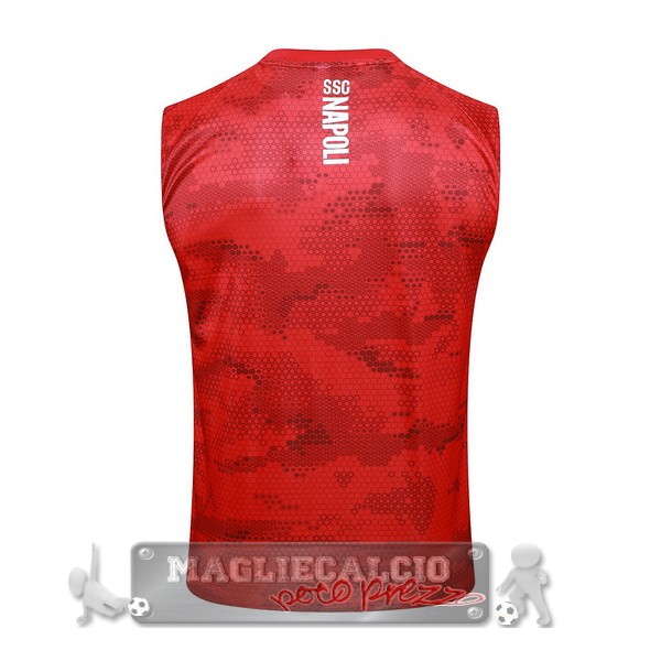 Formazione Sin Mangas Napoli 2024 2025 Rosso Bianco