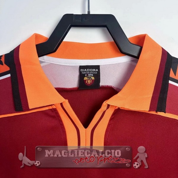 Home Maglia Calcio Manica lunga As Roma Retro 1998 1999