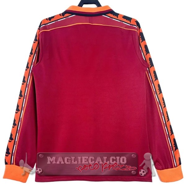Home Maglia Calcio Manica lunga As Roma Retro 1998 1999