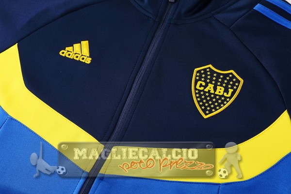 Ropa Deportiva Con Cremallera Larga Boca Juniors 2024 2025 Blu