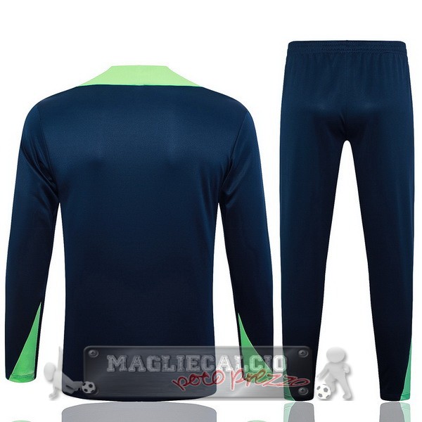 Set Completo Sudadera Formazione Brasilee 2024 Blu