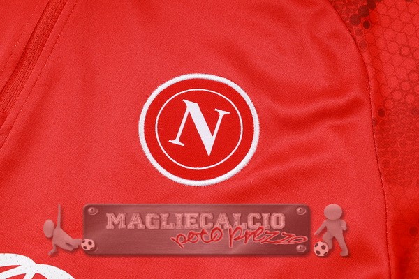 Set Completo Sudadera Formazione Napoli 2024 2025 Rosso Nero