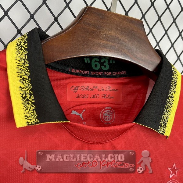 Thailandia Fourth Maglia Calcio AC Milan 2024 2025 Rosso Verde