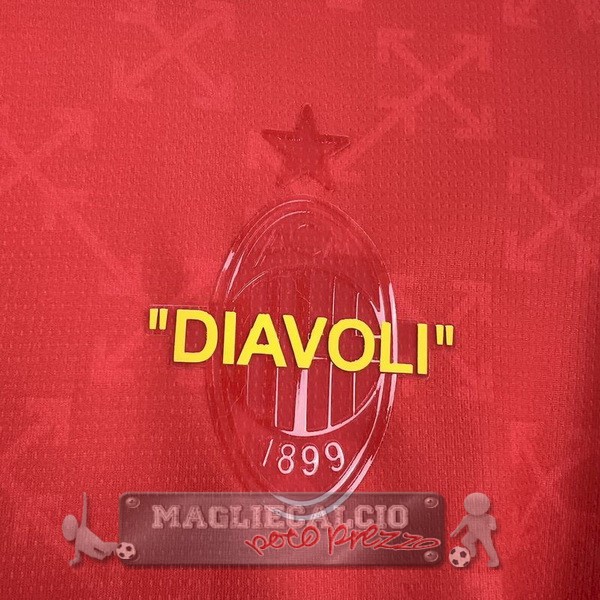 Thailandia Fourth Maglia Calcio AC Milan 2024 2025 Rosso Verde