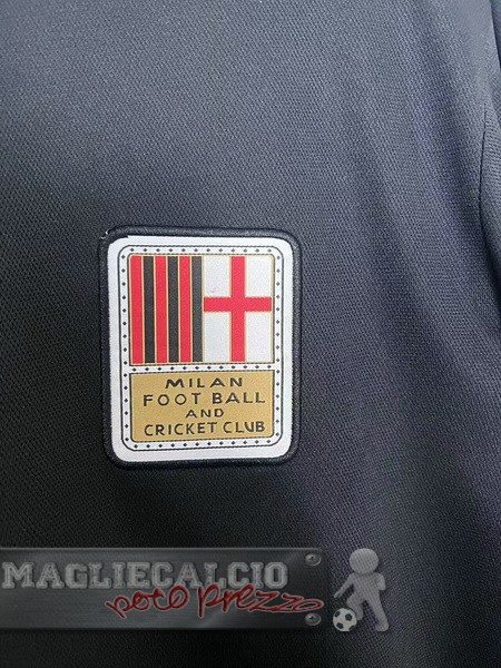 Thailandia speciale Portiere Maglia Calcio Manica lunga AC Milan 2024 2025 Nero