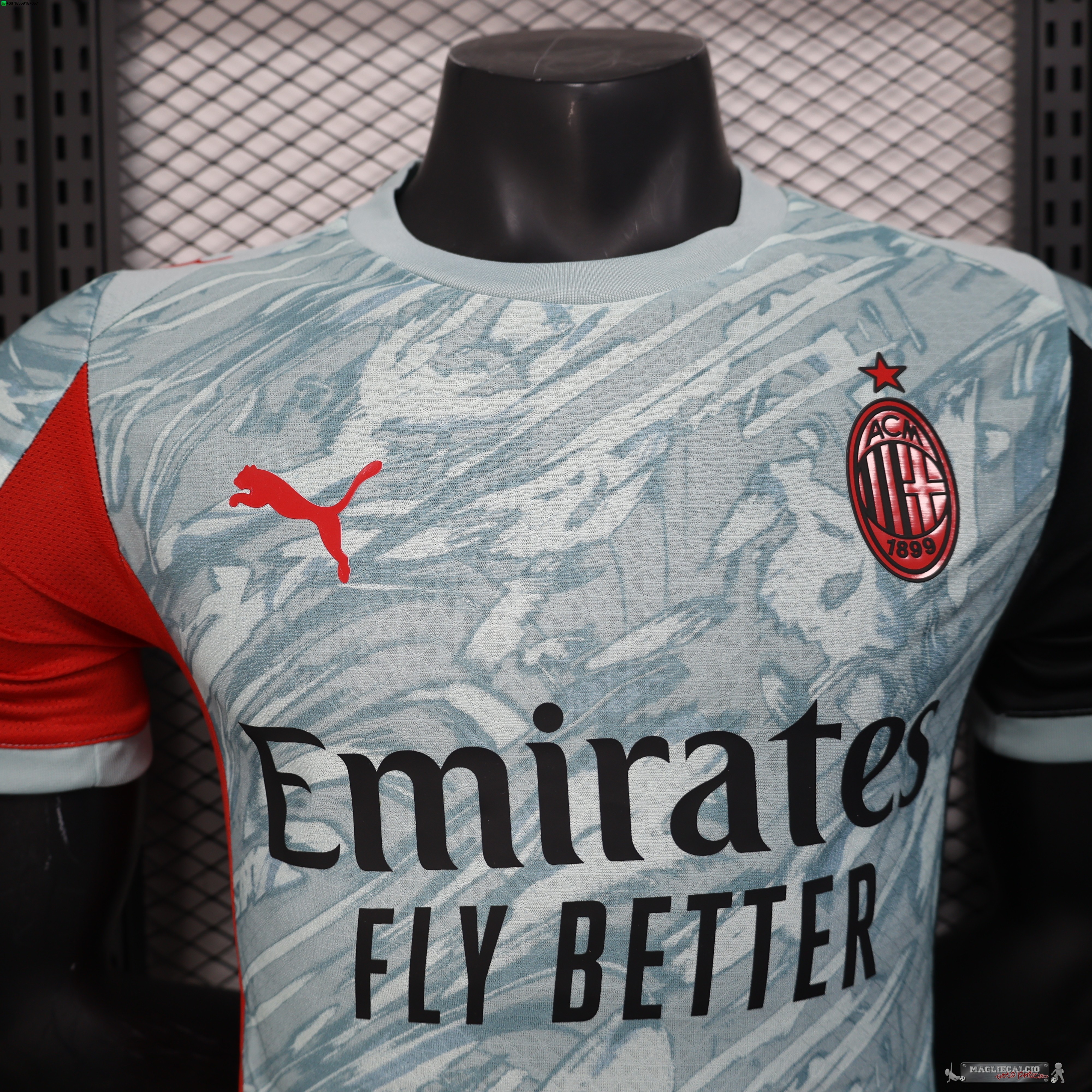 Away concetto Giocatori Maglia Calcio AC Milan 2025 2026