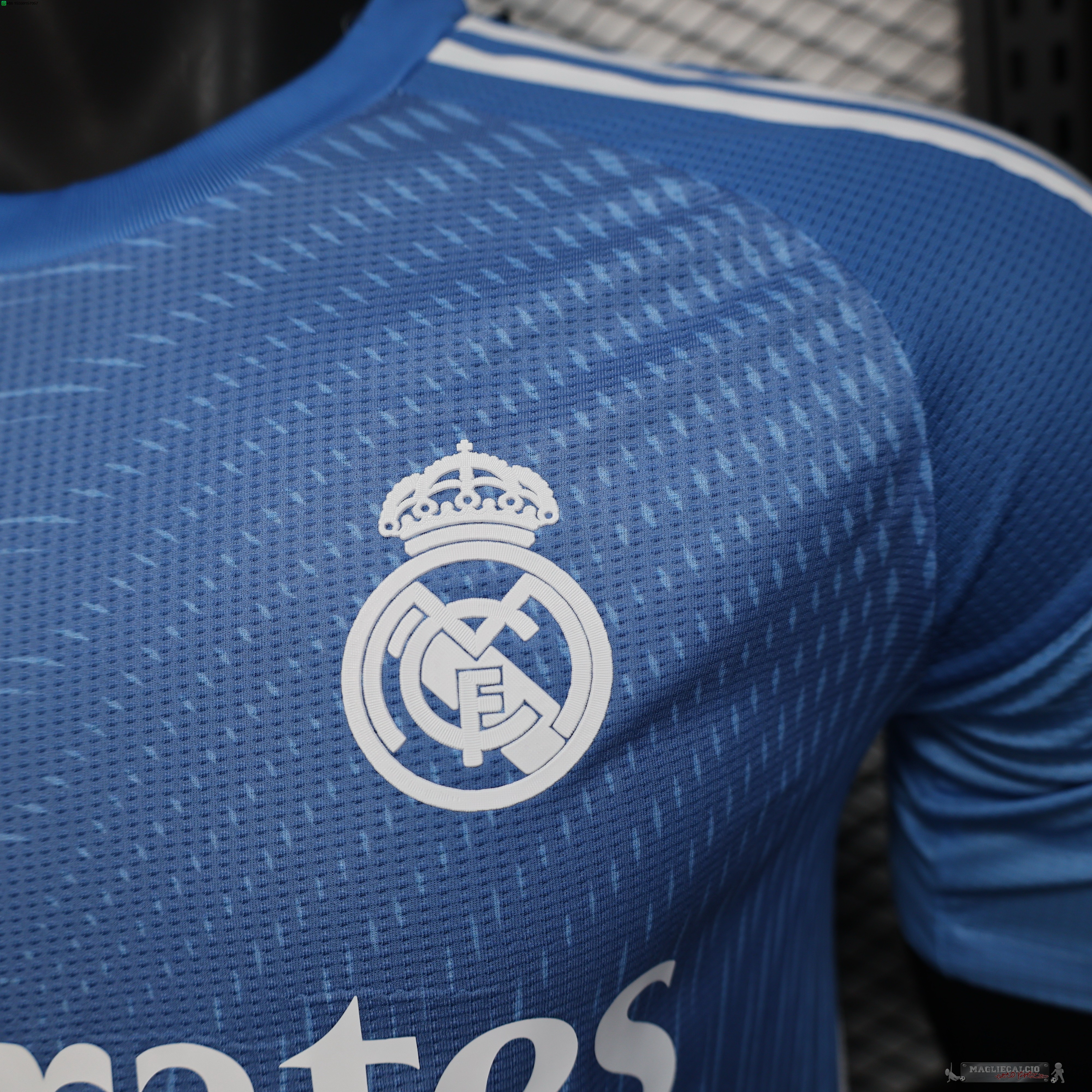 Portiere Giocatori Maglia Calcio Real Madrid 2025 2026 Blu
