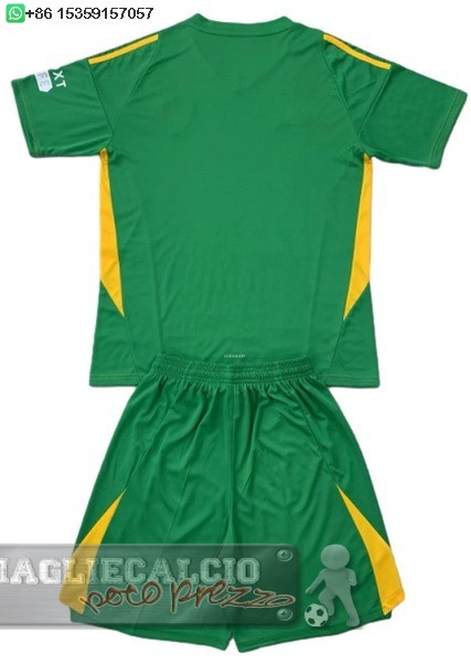 Portiere Maglia Calcio Set Completo Bambino Leeds United 2024 2025 Verde