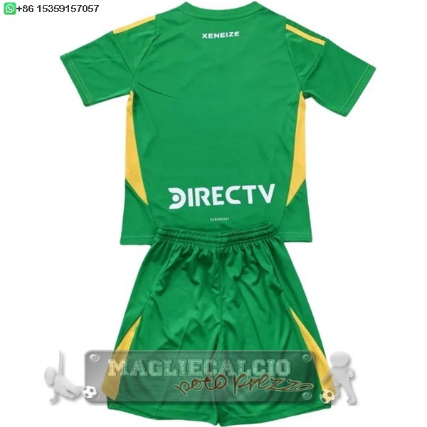 Portiere Set Completo Bambino Boca Juniors 2024 2025 Verde