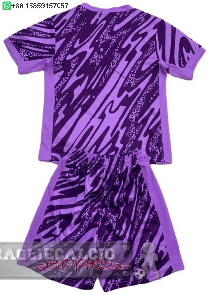 Portiere Set Completo Bambino Paris Saint Germain 2024 2025 Purpureo