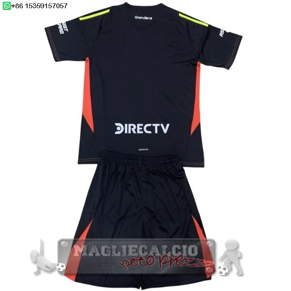 Portiere Set Completo Bambino River Plate 2024 2025 Nero