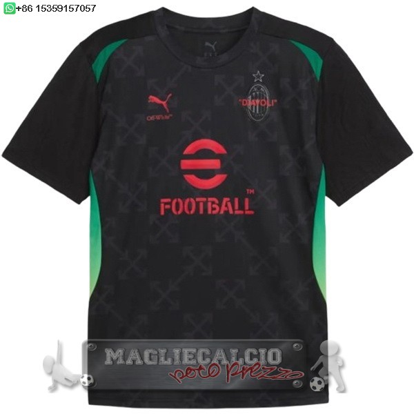Thailandia speciale Maglia Calcio AC Milan 2025 2026 Nero