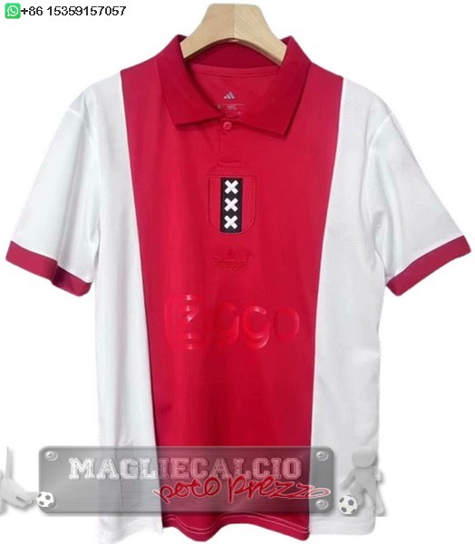 Thailandia speciale Maglia Calcio Ajax 2025 2026 Rosso Bianco