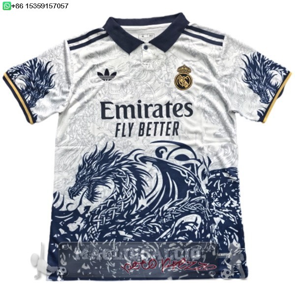 Thailandia speciale Maglia Calcio Real Madrid 2025 2026 Bianco