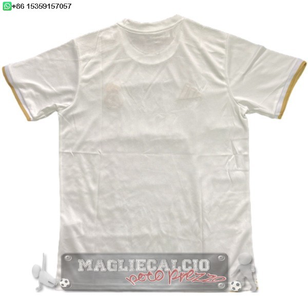 Thailandia speciale Maglia Calcio Real Madrid 2025 2026 Bianco Giallo