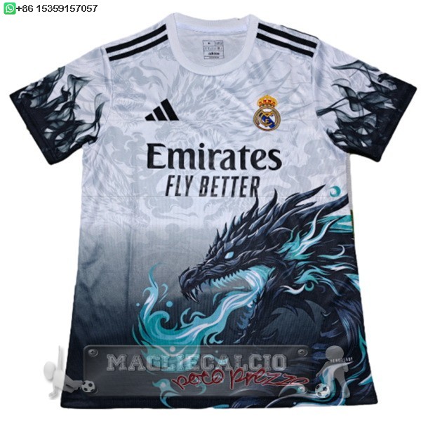 Thailandia speciale Maglia Calcio Real Madrid 2025 2026 Bianco