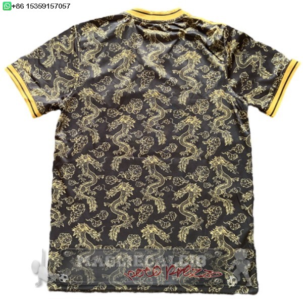 Thailandia speciale Maglia Calcio Real Madrid 2025 2026 Giallo Nero