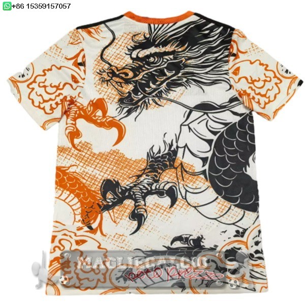 Thailandia speciale Maglia Calcio Real Madrid 2025 2026 Nero Arancione Bianco