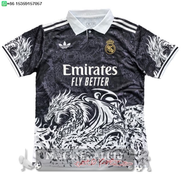 Thailandia speciale Maglia Calcio Real Madrid 2025 2026 Nero