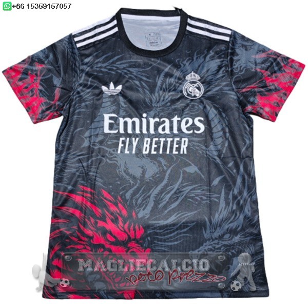 Thailandia speciale Maglia Calcio Real Madrid 2025 2026 Nero