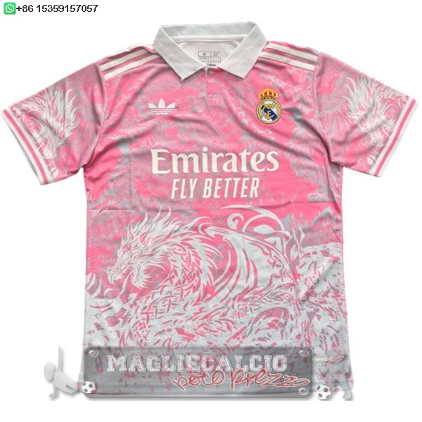 Thailandia speciale Maglia Calcio Real Madrid 2025 2026 Rosa