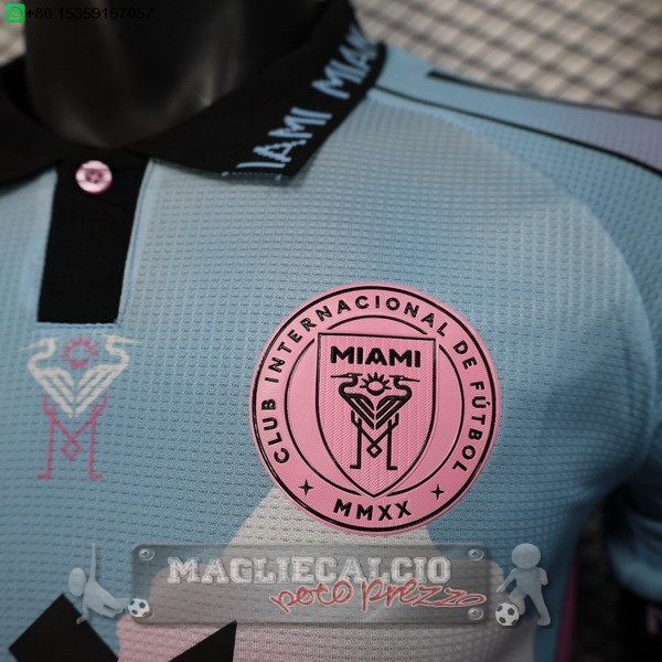 speciale Giocatori Maglia Calcio Inter Miami 2025 2026 Blu Rosa