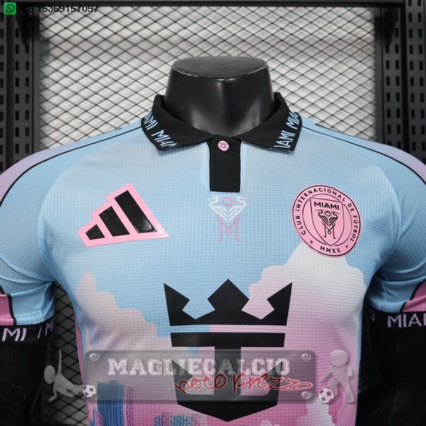 speciale Giocatori Maglia Calcio Inter Miami 2025 2026 Blu Rosa