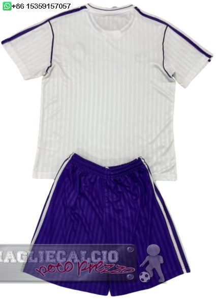 speciale Set Completo Uomo Real Madrid 2025 2026 Bianco Purpureo