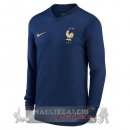 Home Francia Manica lunga Maglia Calcio Coppa del mondo 2022