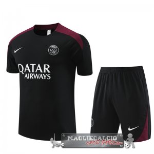 Formazione Set Completo Bambino Paris Saint Germain 2023-24 Nero Rosso