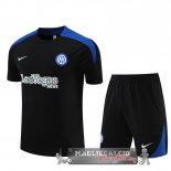 Formazione Set Completo Bambino Inter Milan 2023-24 Nero Blu