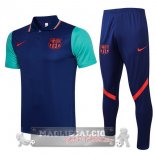 Barcelona blu Verde Maglia Set Completo POLO 2021-22