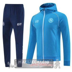 Set Completo Felpa Cappuccio Napoli 2025 2026