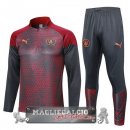 Manchester City Insieme Completo Rosso Grigio Felpa Da Allenamento 2023-24