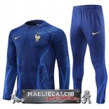 Francia Insieme Completo Blu I Navy Bambino Felpa Da Allenamento 2022