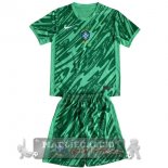 Maglia Calcio Set Completo Uomo Bambino Brasile Portiere 2024 Verde