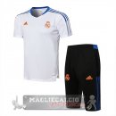 Real Madrid Formazione Set Completo Maglia Calcio 2021-22 bianco I nero