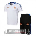 Real Madrid Formazione Set Completo Maglia Calcio 2021-22 bianco I nero