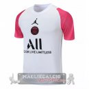 Paris Saint Germain Formazione Maglia Calcio 2021-22 Bianco Rosa