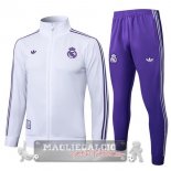 Set Completo Lunga Zip Giacca Bambino Real Madrid 2025 2026 Bianco Purpureo Set Completo Lunga Zip Giacca Bambino Real Madrid 2025 2026 Bianco Purpureo