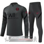 Paris Saint Germain Insieme Completo grigio navy nero Giacca 2021-22 Paris Saint Germain Insieme Completo grigio navy nero Giacca 2021-22
