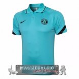 Inter Milan Verde Nero Maglia POLO 2021-22