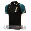 Liverpool Nero Verde Maglia POLO 2021-22