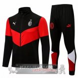 AC Milan Insieme Completo Nero Rosso Bianco Giacca 2021-22