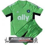 Maglia Calcio Set Completo Uomo Portiere Charlotte FC 2023-24 Verde