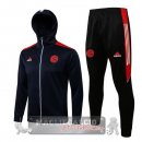 Bayern Monaco Insieme Completo nero-rosso Giacca felpa cappuccioa 2021-22